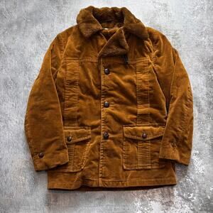 Vintage 70s Sears Put On Shop Brown Corduroy Jacket. Size 36